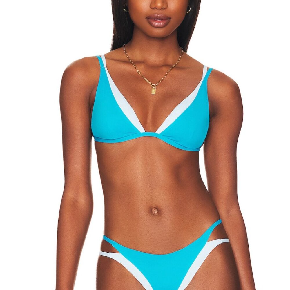 L*Space Finneas Electric Blue Bikini Top